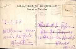 CPA Paris Entree des Invalides et les Canons la Tour Eiffel et le Trocadero 