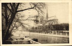 CPA Les Petit Tableaux de Paris Notre Dame Vue prise du Pont de l'Archeveche 