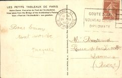 CPA Les Petit Tableaux de Paris Notre Dame Vue prise du Pont de l'Archeveche 