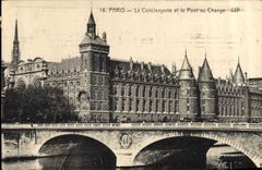CPA Paris La Conciergerie et le Pont au Change 