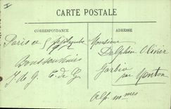 CPA Paris La Place du carrousel Le Nouveau Jardin et l'Arc de Triomphe