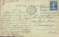 CPA Paris Buttes Chaumont Le Pont Suspendu 