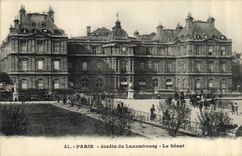 CPA Paris Jardin du Luxembourg le Senat 