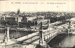 CPA Paris le Pont Alexandre III 