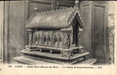 CPA Paris Eglise Saint Etienne du Mont La Chasse de Sainte Genevieve 