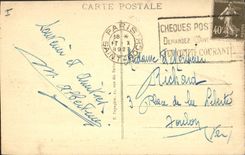 CPA Paris L'Avenue des Champs Elysees et les Chevaux de Marly 