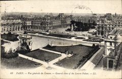 CPA Paris vue generale du Louvre 
