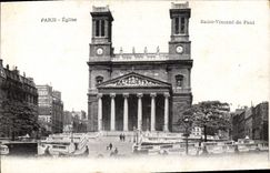 CPA Paris eglise Saint Vincent de Paul 