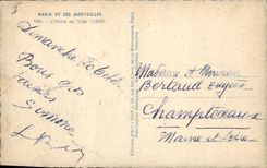 CPA Paris et ses Merveilles l'hotel de Ville 1882 