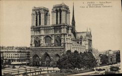 CPA Paris Notre Dame vue d'ensemble 