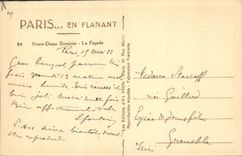 CPA Paris en flanant Notre Dame illuminee La Facade 