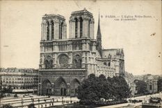 CPA Paris L'Eglise Notre Dame vue d'ensemble 