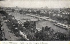 CPA Collection Petit Journal Paris la Seine vue prise du Louvre 