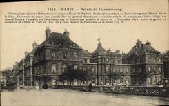 CPA Paris Palais du Luxembourg construit par Jacques Debrosse en 1612 pour Marie de Medicis 