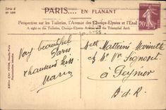 CPA Paris Perspective sur les Tuileries l'Avenue des Champs Elysees et l'Etoil 