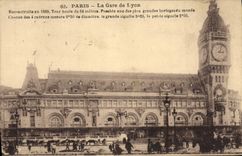 CPA Paris la Gare de Lyon Reconstruite en 1889 