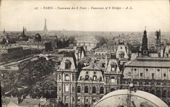 CPA Paris Panorama des 8 Ponts 