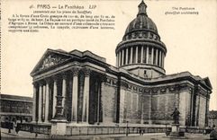 CPA Paris le Pantheon Construit sur les Plans de Soufflot a la Forme d'une Croix Grecque 