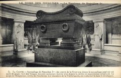 CPA Le Dome des Invalides le Tombeau de Napoleon Ier la Crypte Sarcophage de Napoleon Ier 