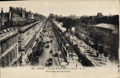 CPA Paris Rue de Rivoli vers le Louvre 