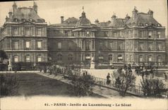 CPA Paris Jardin du Luxembourg le Senat 