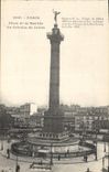 CPA Paris Place de la Bastille la Colonne de Juillet 