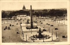 CPA Paris Perspective de la Place et du Pont de la Concorde 