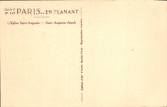 CPA Paris en Flanant l'eglise Saint Augustin 