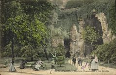 CPA Paris Buttes Chaumont la Grotte 