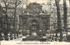 CPA Paris Fontaine de Medicis Par de Brosse 