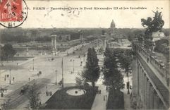 CPA Paris Panorama vers le Pont Alexandre III et les Invalides 