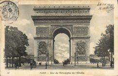 CPA Paris Arc de Triomphe de l'Etoile 
