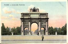 CPA Paris l'Arc des Tuileries 