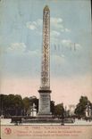 CPA Paris Place de la Concorde L'Obelisque de Louqsor et Avenue des Champs Elysees 