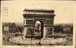 CPA Paris Arc de Triomphe 