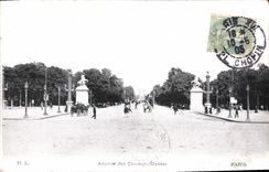 CPA Paris Avenue des Chapms Elysees 