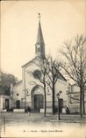 CPA Paris Eglise Saint Marcel 