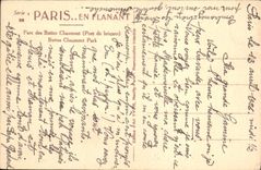 CPA Paris en flanant Parc des Buttes Chaumont Pont de briques 