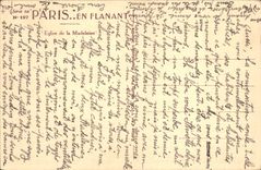 CPA Paris en flanant L'Eglise de la Madeleine 