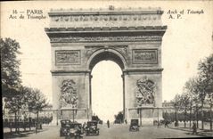 CPA Paris Arc de Triomphe 