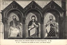 CPA Basilique du Sacre Coeur de Montmartre Prophetes des stalles de choeur par Marcel Magne 