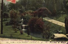 CPA Paris Le Parc Montsouris La Cascade 
