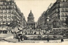 CPA Paris Le Pantheon et la Rue Soufflot 