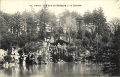 CPA Paris Le Bois de Boulogne La Cascade 