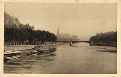 CPA Lyon Vue sur la Saone 