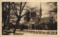 CPA Paris Notre Dame vue des Quais 