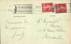 CPA Paris Monument de Gambetta 