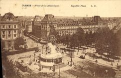 CPA Paris Place de la Republique 