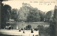 CPA Paris Buttes Chaumont Le Lac 