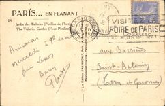 CPA Paris Jardin des Tuileries Pavillon de Flore 